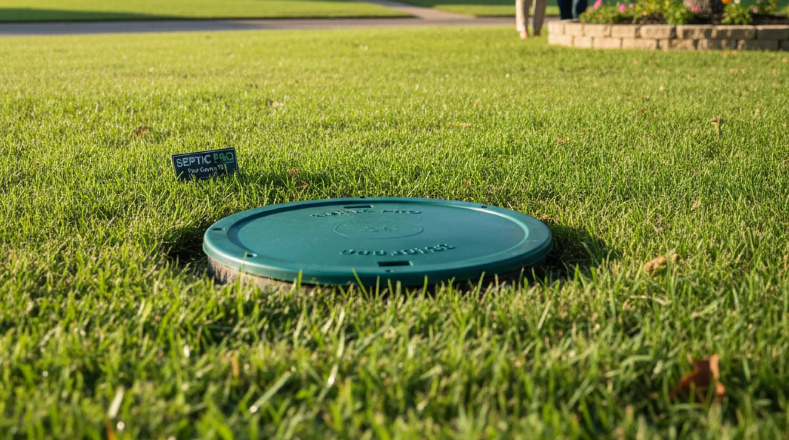 Here's an image for your landing page, reflecting a well-maintained septic system and a clean, healthy lawn.